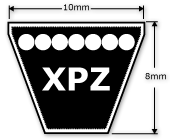 XPZ1012 10x974Li dunlop denté v vee ceinture xps section 10x6mm 